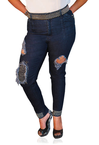 Studded Skinny Jean